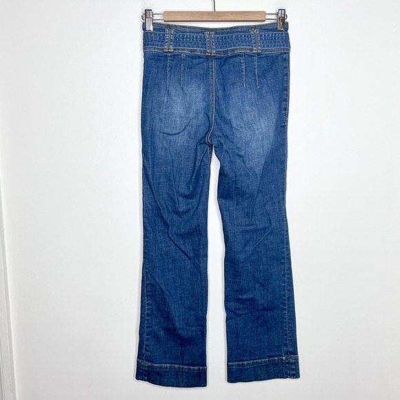 Pilcro And The Letterpress Belted Bootcut Jeans Womens 25 Mid Rise Anthropologie - Picture 5 of 7